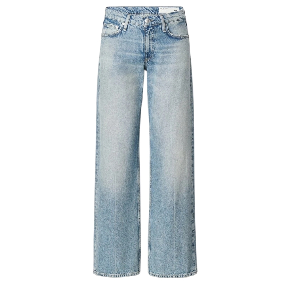 rag & bone Shea High Rise Relaxed Straight Jeans - Size 32 - Picture 2 of 9